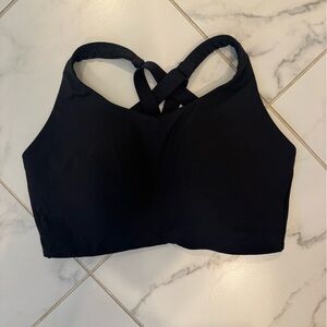 lululemon Energy High Support Black Sports Bra